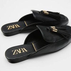 Zara flat mules size 38